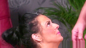 Frisky idol gets cum shot on her face swallowing all the ejaculate