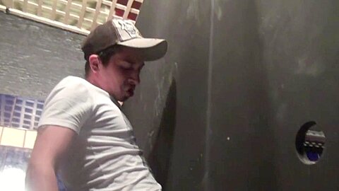 Fucked in glory hole sin pubic bathroom - CrunchBoy