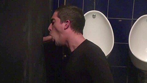 Fucked in glory hole sin pubic bathroom - CrunchBoy