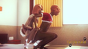 Furry Hentai - 2 Dogs Squatting Fuck