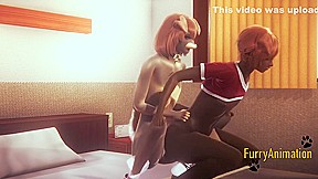 Furry Hentai - 2 Dogs Squatting Fuck