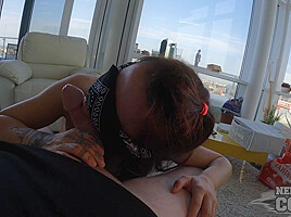 Gabriela Lati Giving A Pov Blindfolded Blowjob She Loves Cum In Her Mouth And Sloppy Bj
