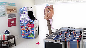 Gamer Asian Vina Sky spreads teen 18+ legs for cumshot drilling