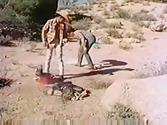 Gay cowboys retro fuck outdoors