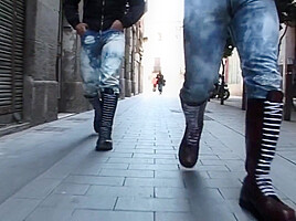 Gay punisched by 2 scally boys with humiliation - CrunchBoy