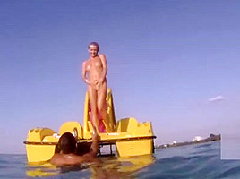 Geiler fick auf dem Boot