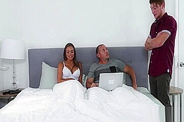 Generous Step mom Fucks Step son In Front Of Step dad- Havana Bleu