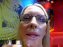 German Goo Girls - Gorgeous MILF Emma Starr Bukkake Gangbang