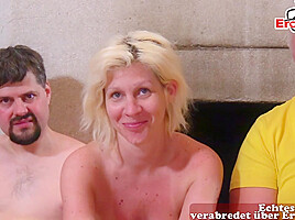 German amateur slut get gangbang punishment from old ugly guys