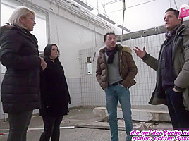 German public foursome meet and fuck amateur groupsex in lostplace