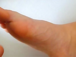 German sandrafeet creamed footjob with high heels