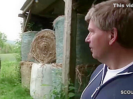 Ginger Milf Seduces The Farmer And Blowjobs His Dick