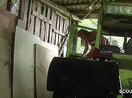 Ginger Milf Seduces The Farmer And Blowjobs His Dick