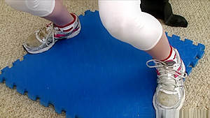 Girl gets hard paddling