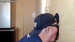 Gloryhole DILF bendover in bareback duo while sucking