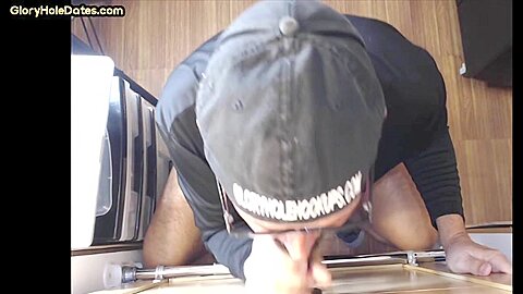 Gloryhole IR mature gay fucked by Ebony dong after BJ