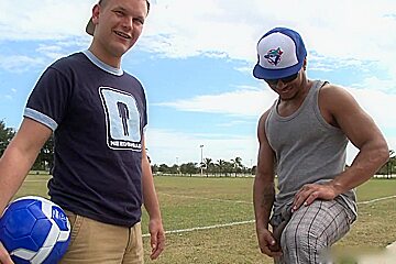 Goal In The Hole hot gay sex with blowjob