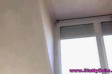 Golden-Haired british fingering herself as this babe tries to please an ol