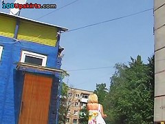 Golden-Haired chick in worthy costume