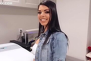 Gorgeous Babe Gina Valentina Pounded On The Couch