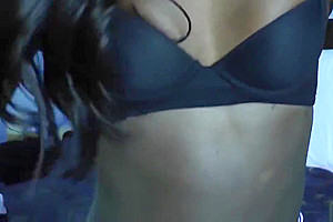 Gorgeous amateur nubian tgirl masturbates