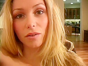 Gorgeous blonde sets up her webcam to show of her very hot body