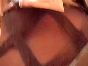 Goth giantess dominates tiny man with tits & boots