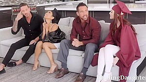 Graduation Gift, Step daddy And Step daughter Amp - Danni Rivers, Jada Kai And Step daddy Step daughter