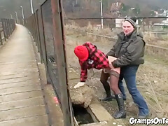 Gramps Fetish teen 18+ Sucks Dick And Gets Fucked