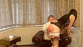 Granddad spanks her