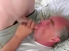 Grandold man and grandboy