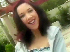 Guy Gives Hard Fuck To Sexy Girls Pussy Outside