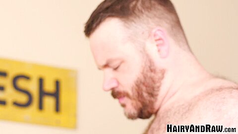 HAIRYANDRAW Hairy Men John Thomas And Chip Young Bareback