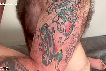 Hairy Teddy Wilder Bareback Fucks Pierced And Tattooed Step daddy Tommy Tango