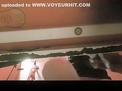 Hairy woman spied in change room