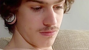 Handsome Young Uncut Boy Big Cock Cum