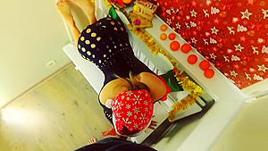 Happy new year 2019 with cute teen 18+