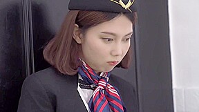 Have sex with a busty Asian airline stewardess