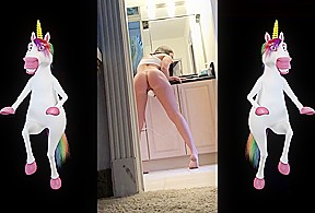 Hawk Tuah Blonde College Teen Street Interview Blow Job and Deep Throat