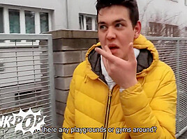 He Is On His Way To Buy Cigarettes When He Bumps Into This Guy Whos Willing To Give Him Extra Love