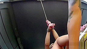 Helpless teen 18+ Mia Pearl gets rope bondage and rough sex