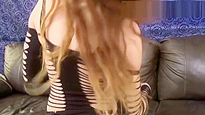 High-Definition - Gorgeous White teen 18+ Shemale Playing With Her Smooth Cock