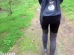 Hiking Adventures Fucking Bubble Butt Hiker Next To The Tree With Cumhot On Her Ass 6 Min