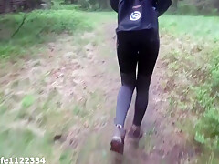 Hiking Adventures Fucking Bubble Butt Hiker Next To The Tree With Cumhot On Her Ass 6 Min