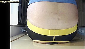 Homemade IR gloryhole bottom barebacked by black dong