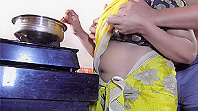 Horny Indian Stepmom Disha Got My Cum Two Times In Kitchen