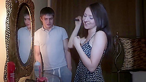 Horny girlfriend pounded as her big titties bounce