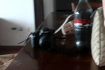 Horny milf in pantyhose tied blindfolded and teased