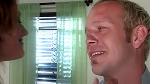 Horny mistress whips her slave really hard