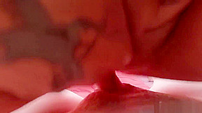 Horny wife gives a spectacular POV blowjob in a tent
